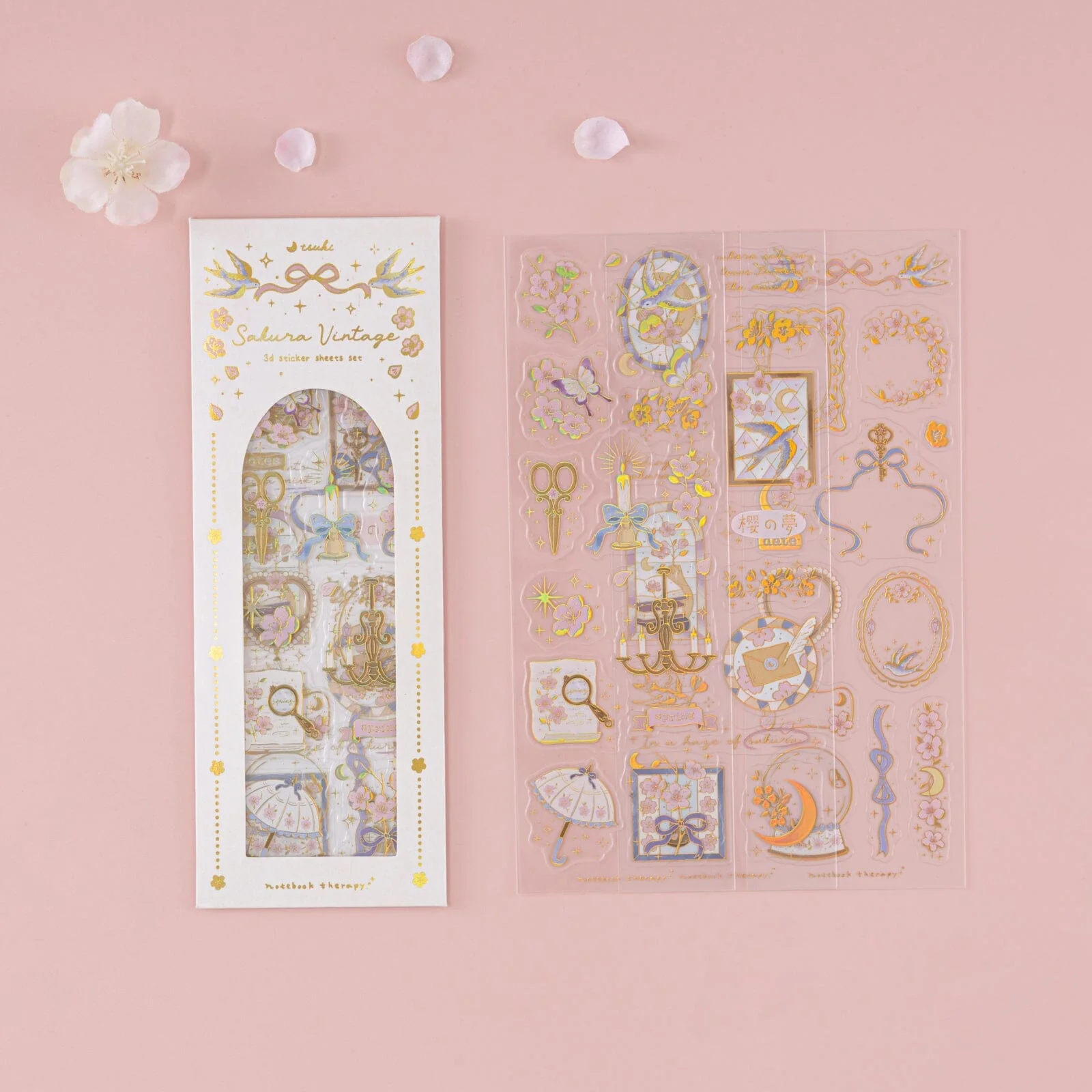 Tsuki ‘Sakura Vintage’ 3D Sticker Set ☾ - Image 4
