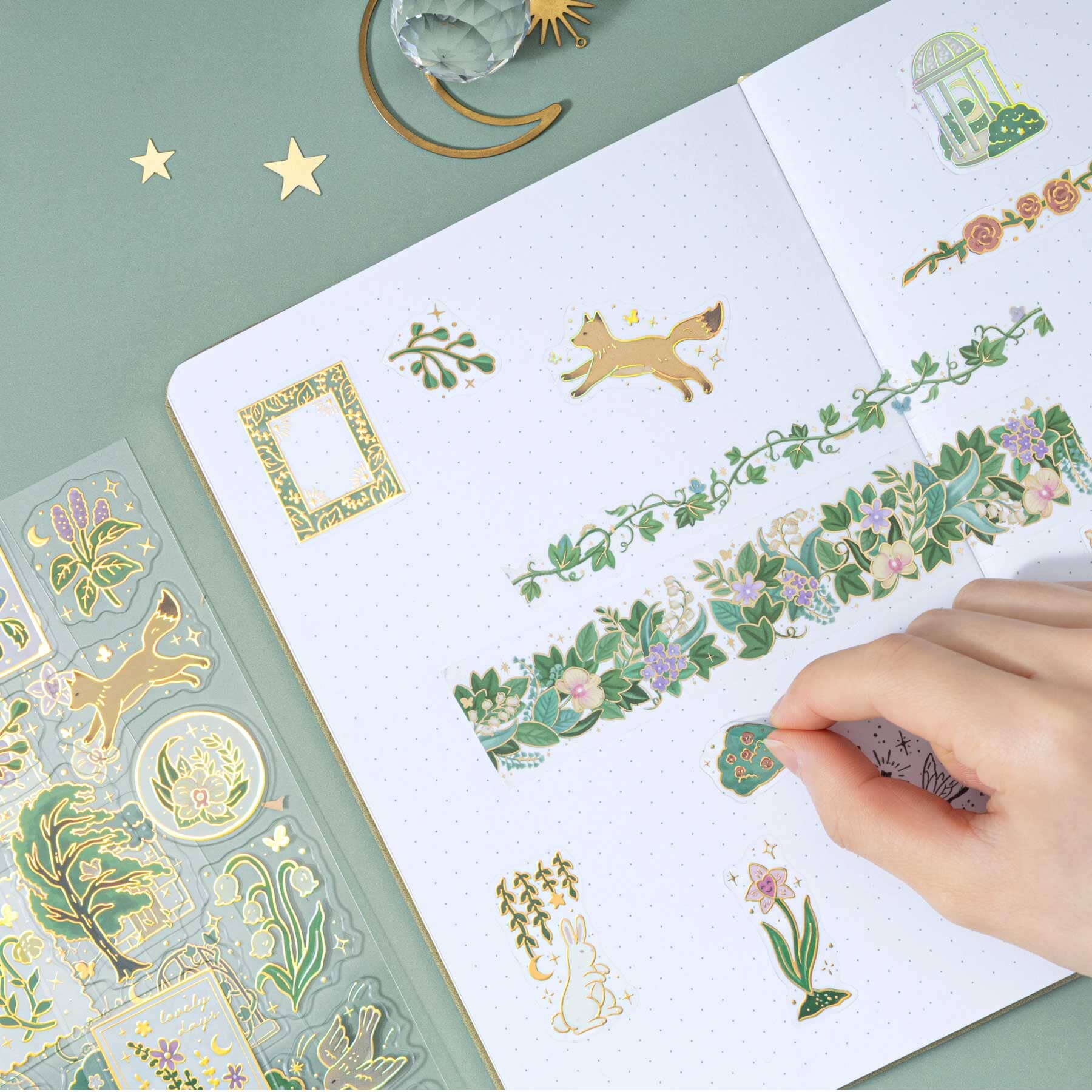 Tsuki ‘Secret Garden’ 3D Foil Sticker Set ☾ - Image 7