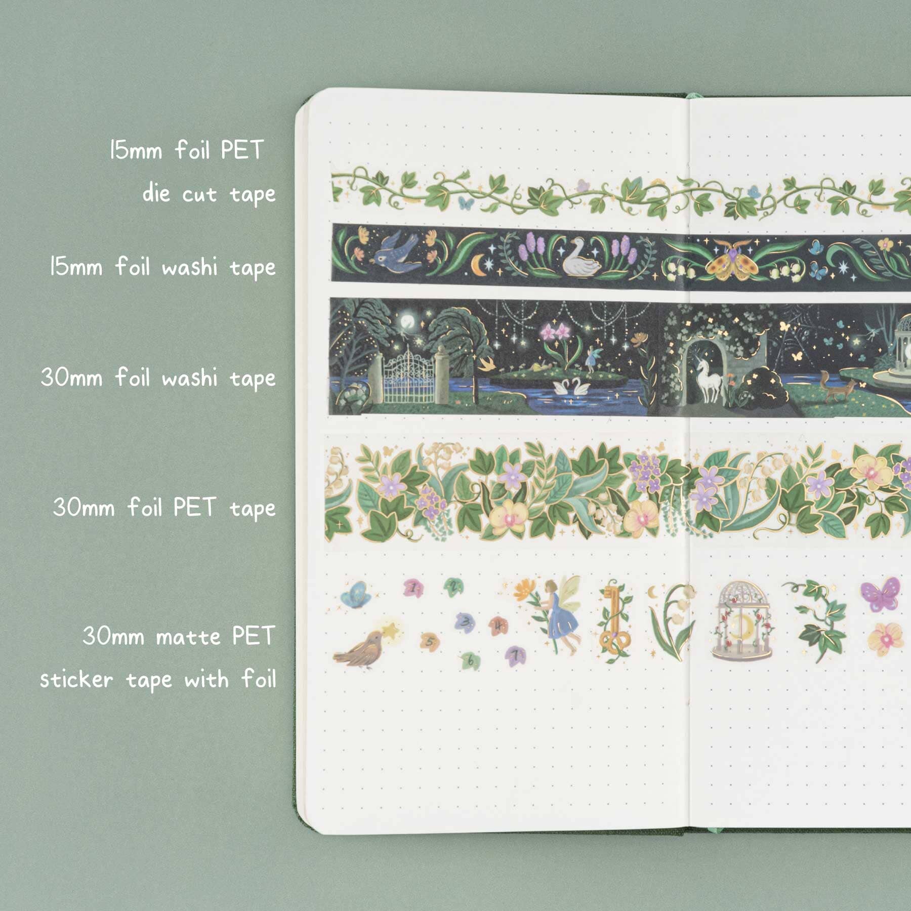 Tsuki ‘Secret Garden’ Travel Notebook Gift Set ☾ - Image 4