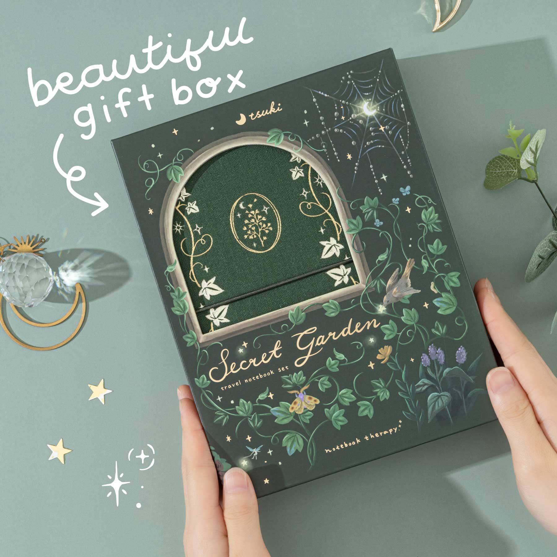 Tsuki ‘Secret Garden’ Travel Notebook Gift Set ☾ - Image 8