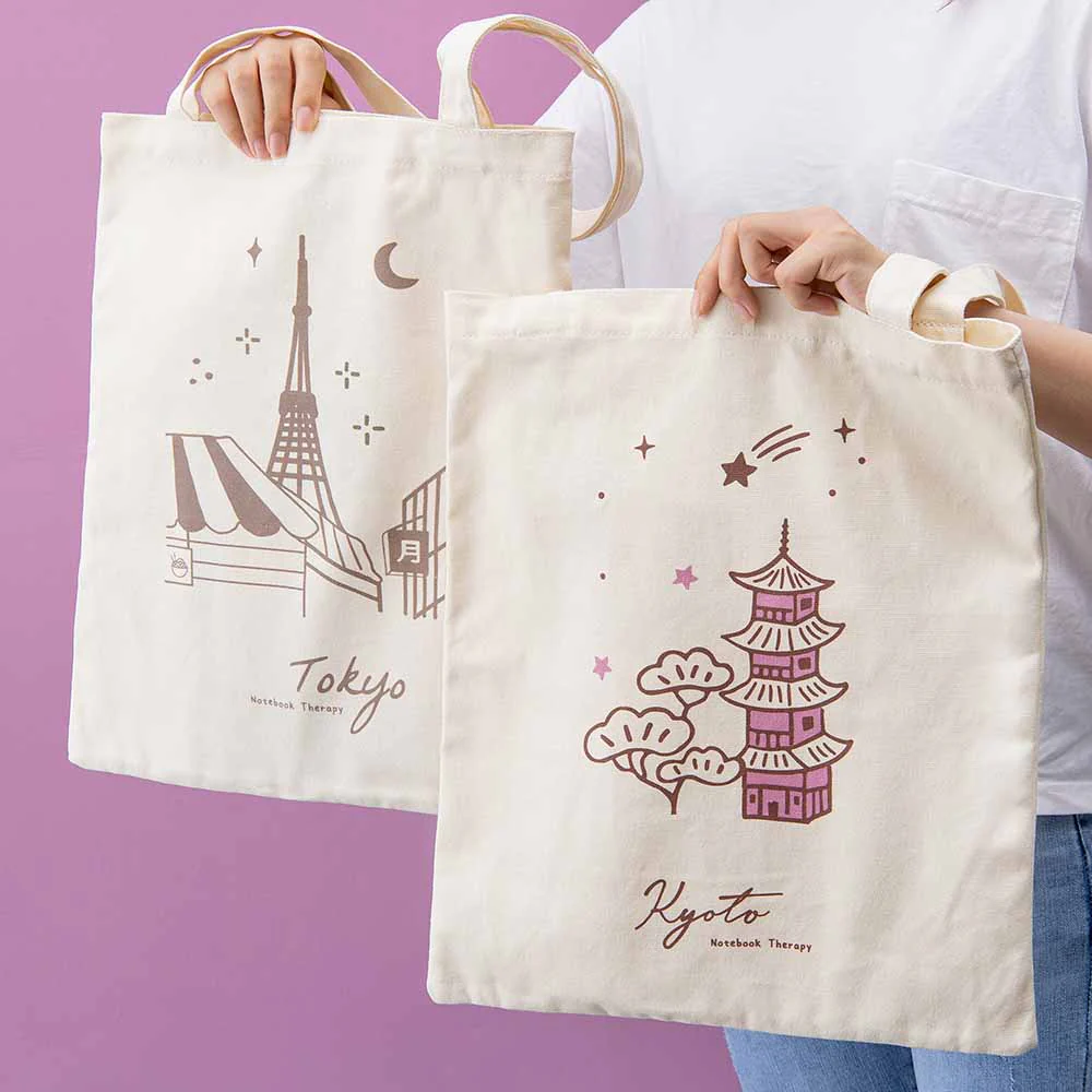 Tsuki ‘Sights of Japan’ Tokyo + Kyoto Tote Bags ☾ - Image 2