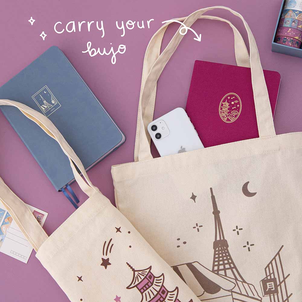 Tsuki ‘Sights of Japan’ Tokyo + Kyoto Tote Bags ☾ - Image 3
