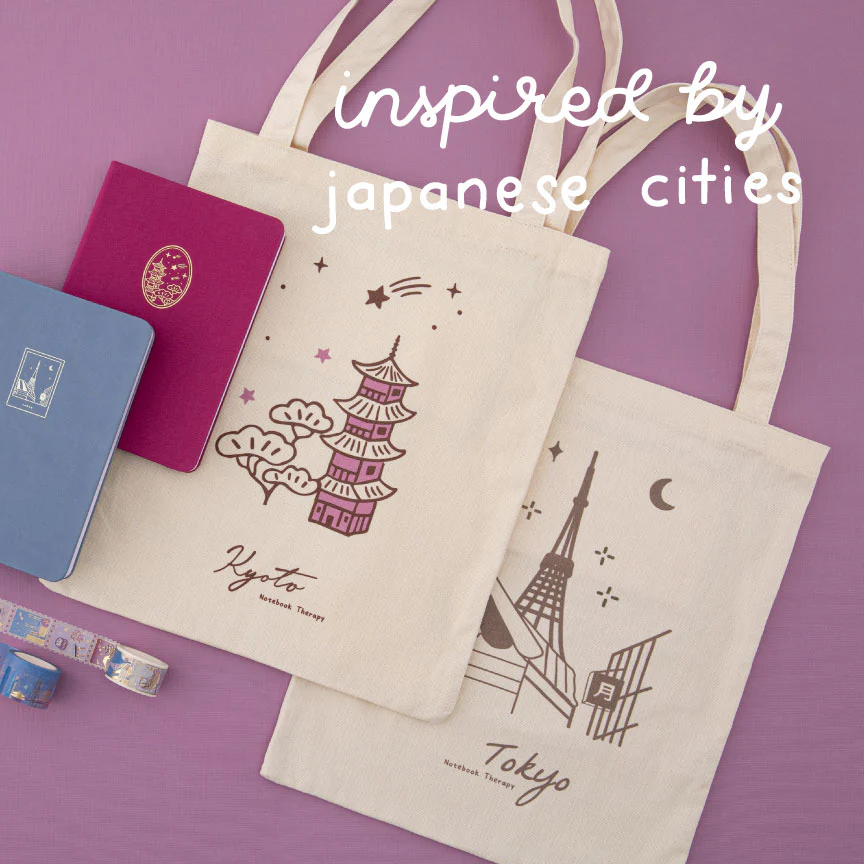 Tsuki ‘Sights of Japan’ Tokyo + Kyoto Tote Bags ☾ - Image 8
