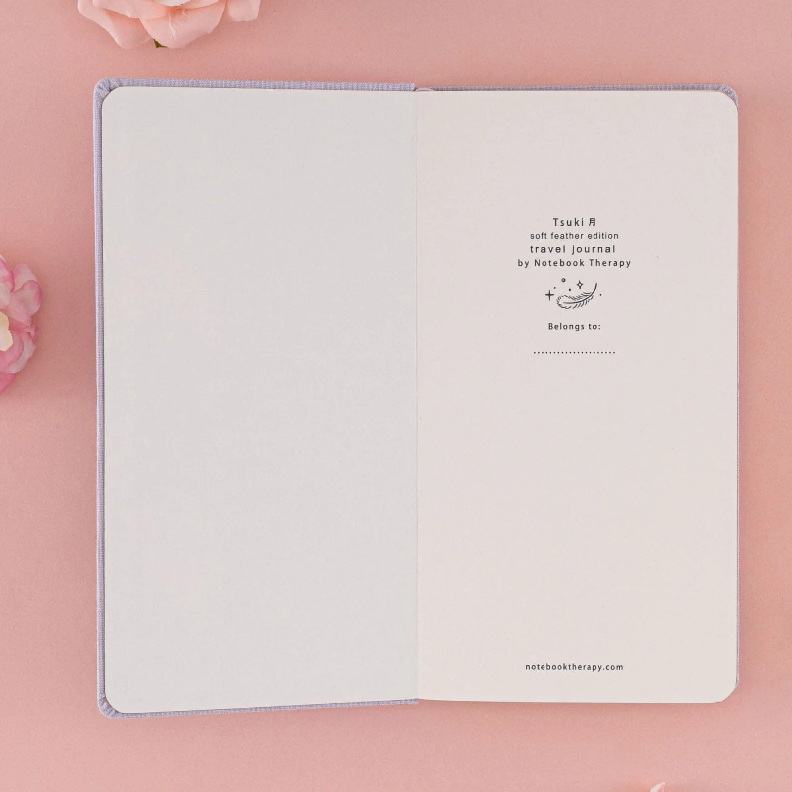 Tsuki ‘Soft Feather’ Luxury Travel Notebook ☾ - Image 5