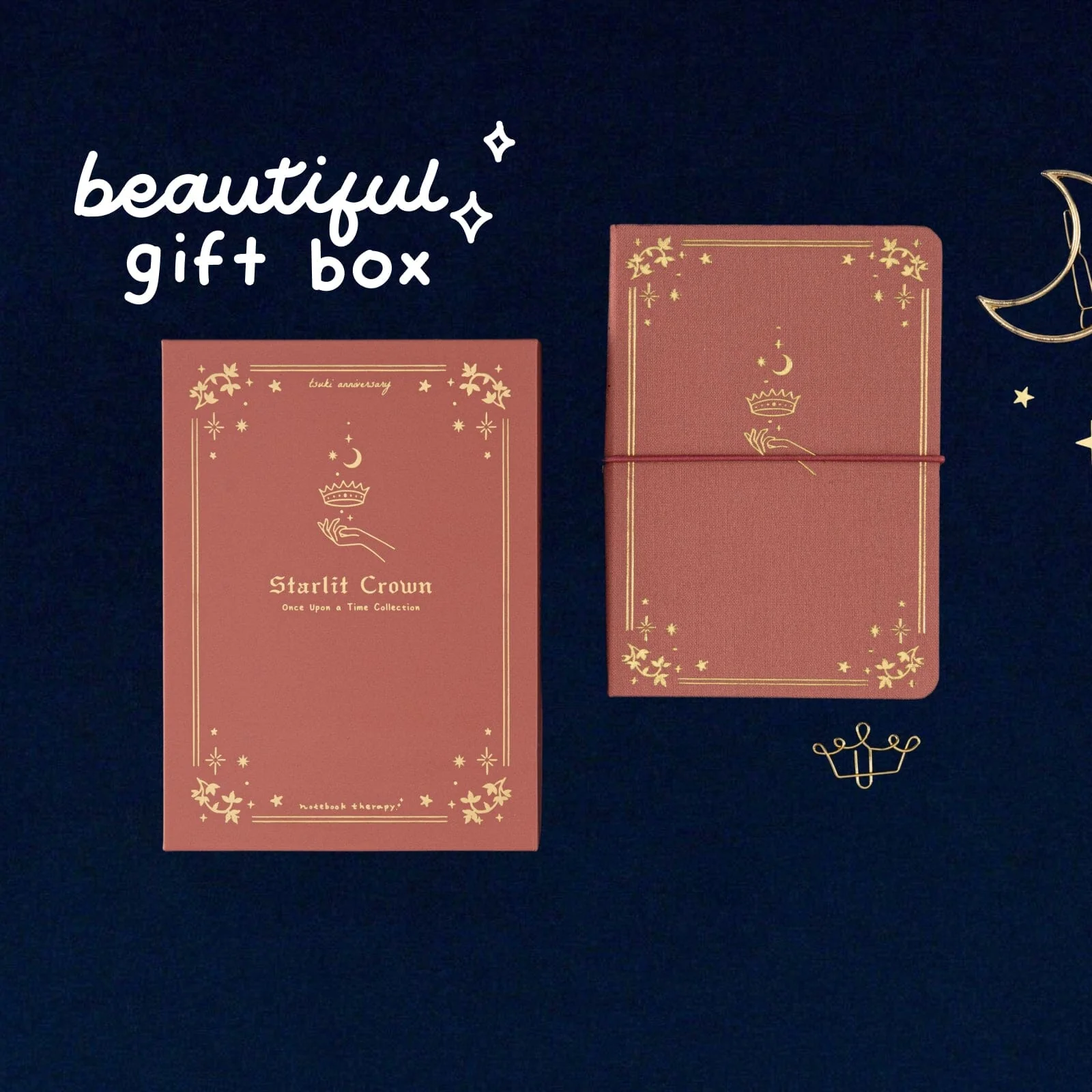 Tsuki ‘Starlit Crown’ A6 Travel Notebook ☾ - Image 11