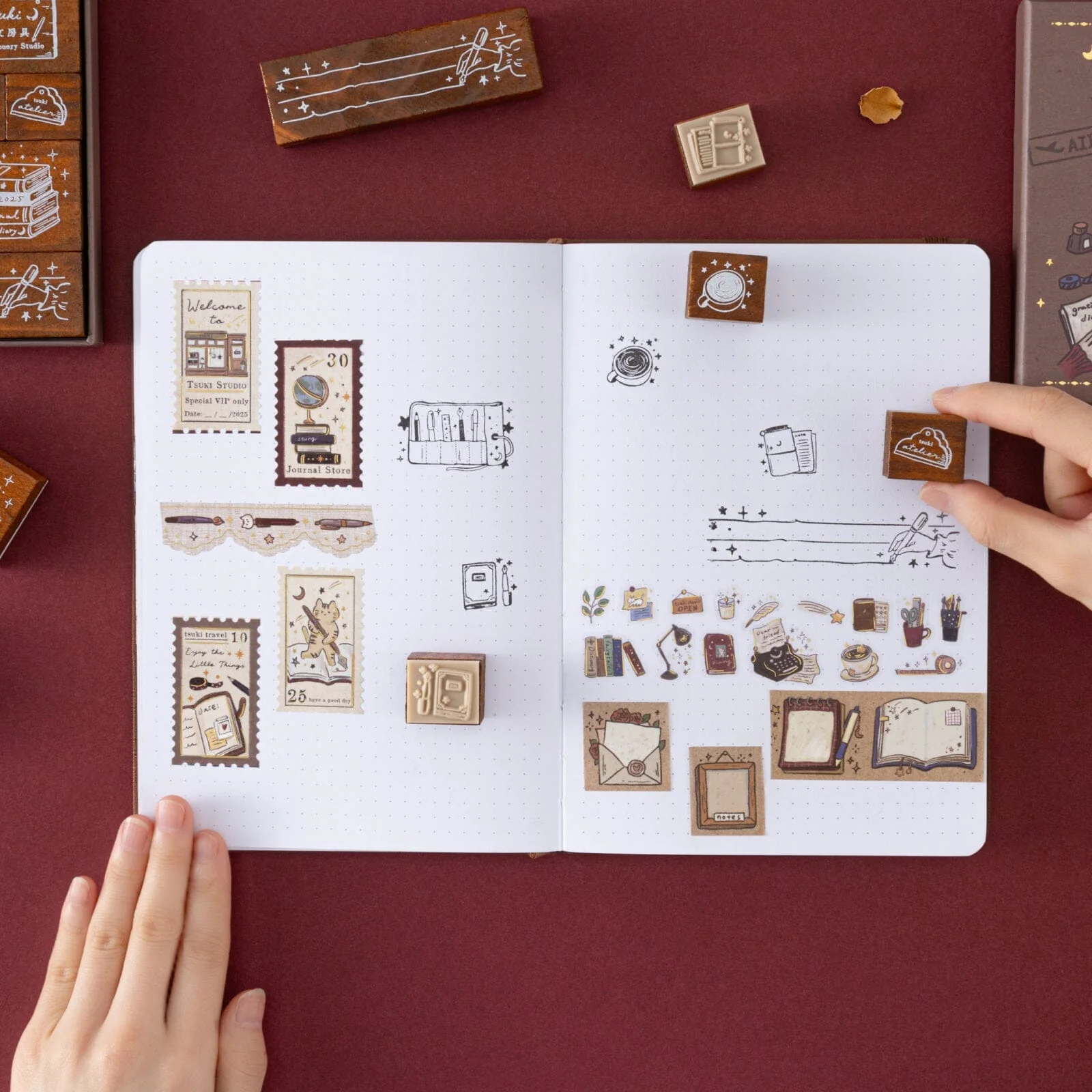 Tsuki ‘Tsuki Studio’ Bullet Journal Stamp Set ☾ - Image 10