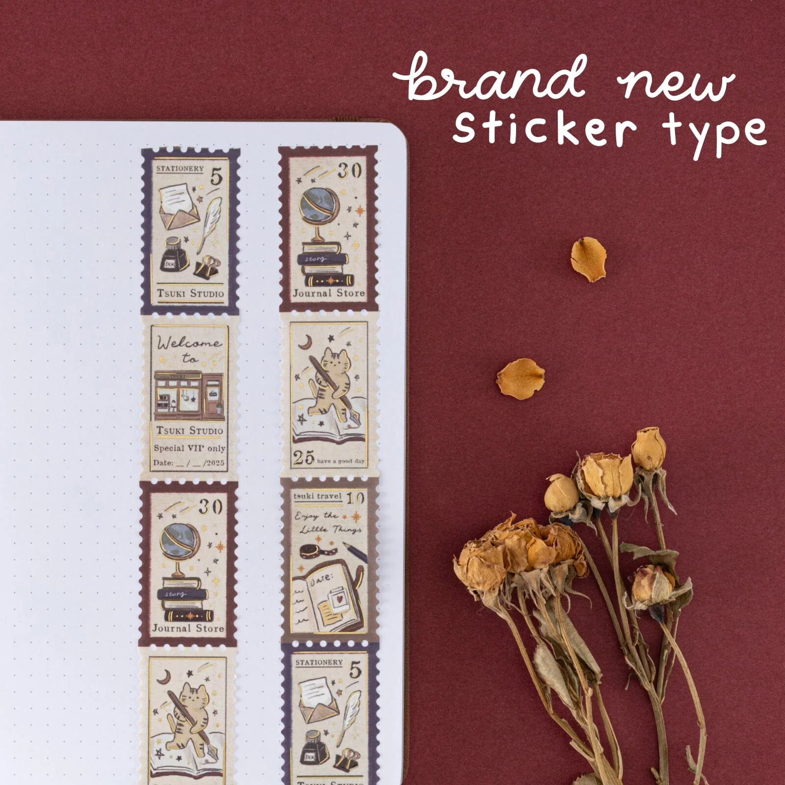 Tsuki ‘Tsuki Studio’ Washi Tape Set ☾ - Image 16