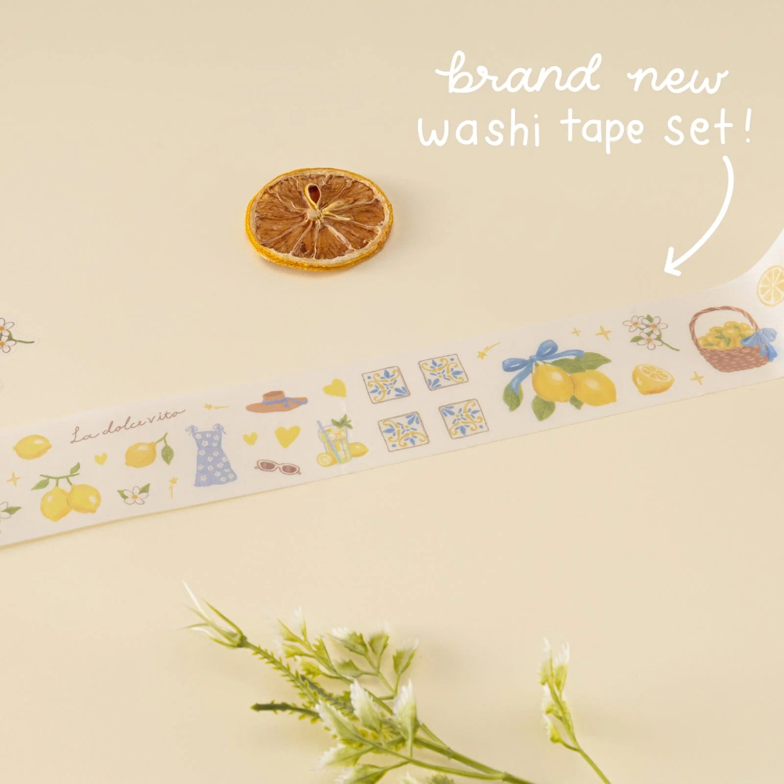 Tsuki ‘Summer in Italy’ Washi Tape Set ☾ - Image 12