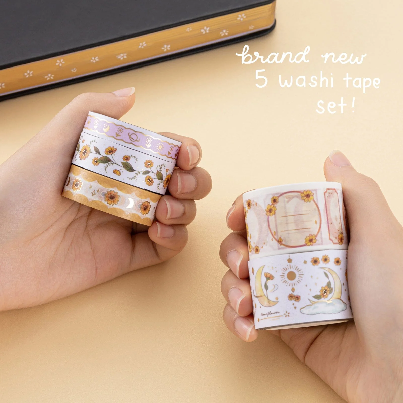 Tsuki ‘Summer Moonflower’ Washi Tape Set ☾ - Image 4