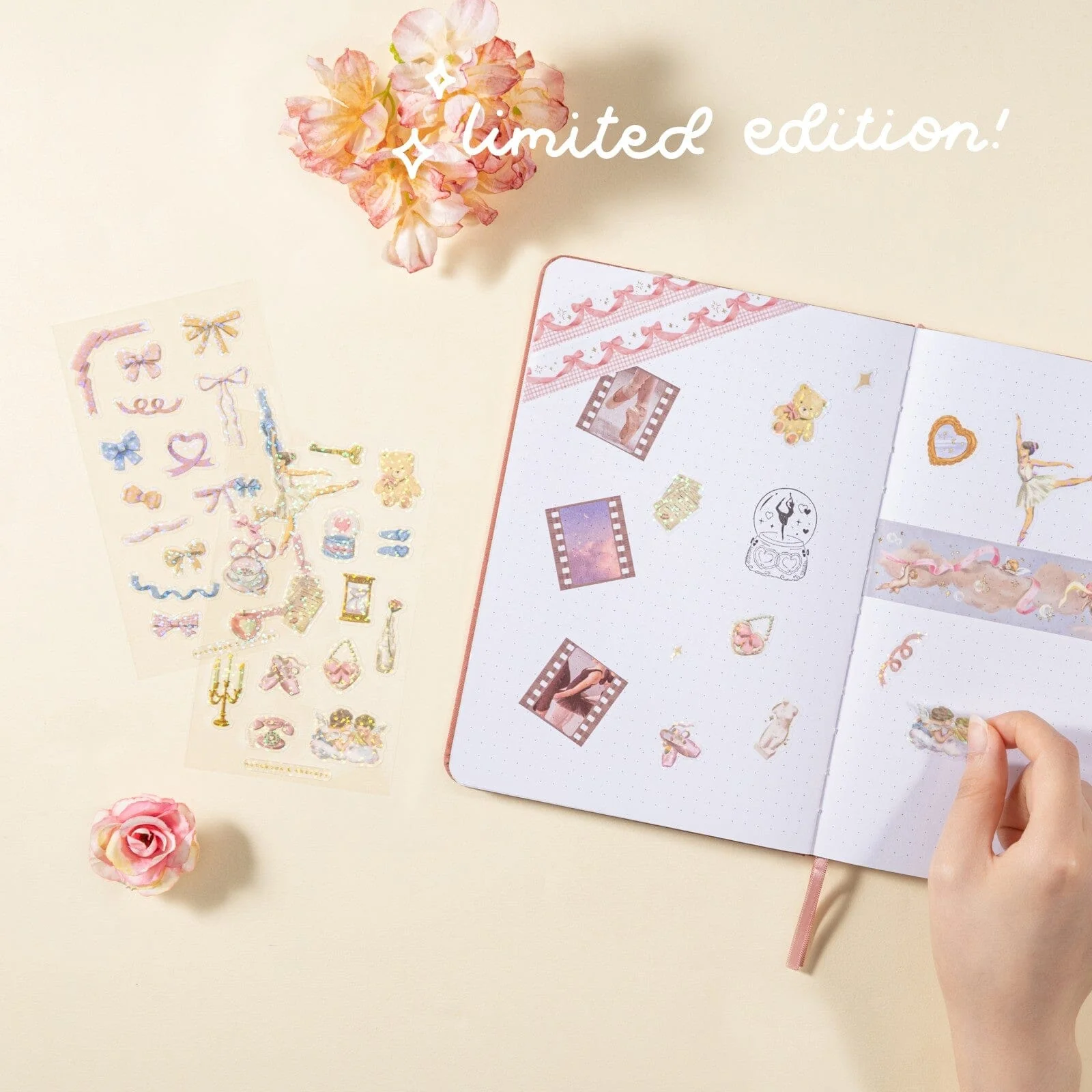 Tsuki ‘Sweet Ballet’ Limited Edition Luxury Glitter Sticker Set ☾ - Image 2