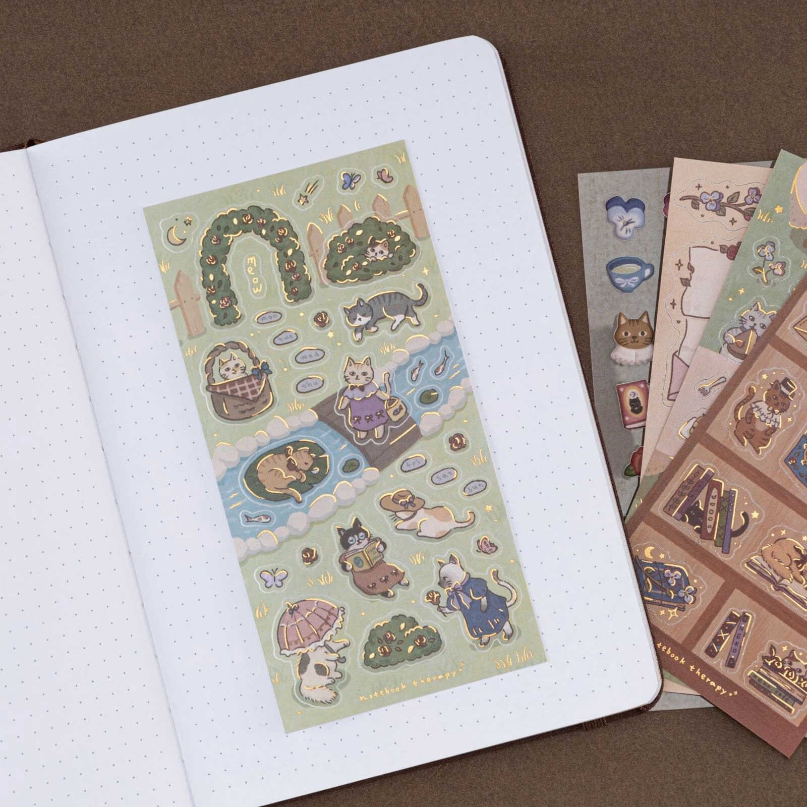 Tsuki ‘Vintage Neko’ Sticker Set ☾ - Image 11