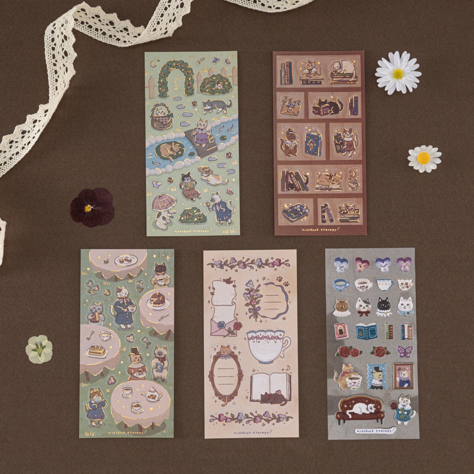 Tsuki ‘Vintage Neko’ Sticker Set ☾ - Image 13