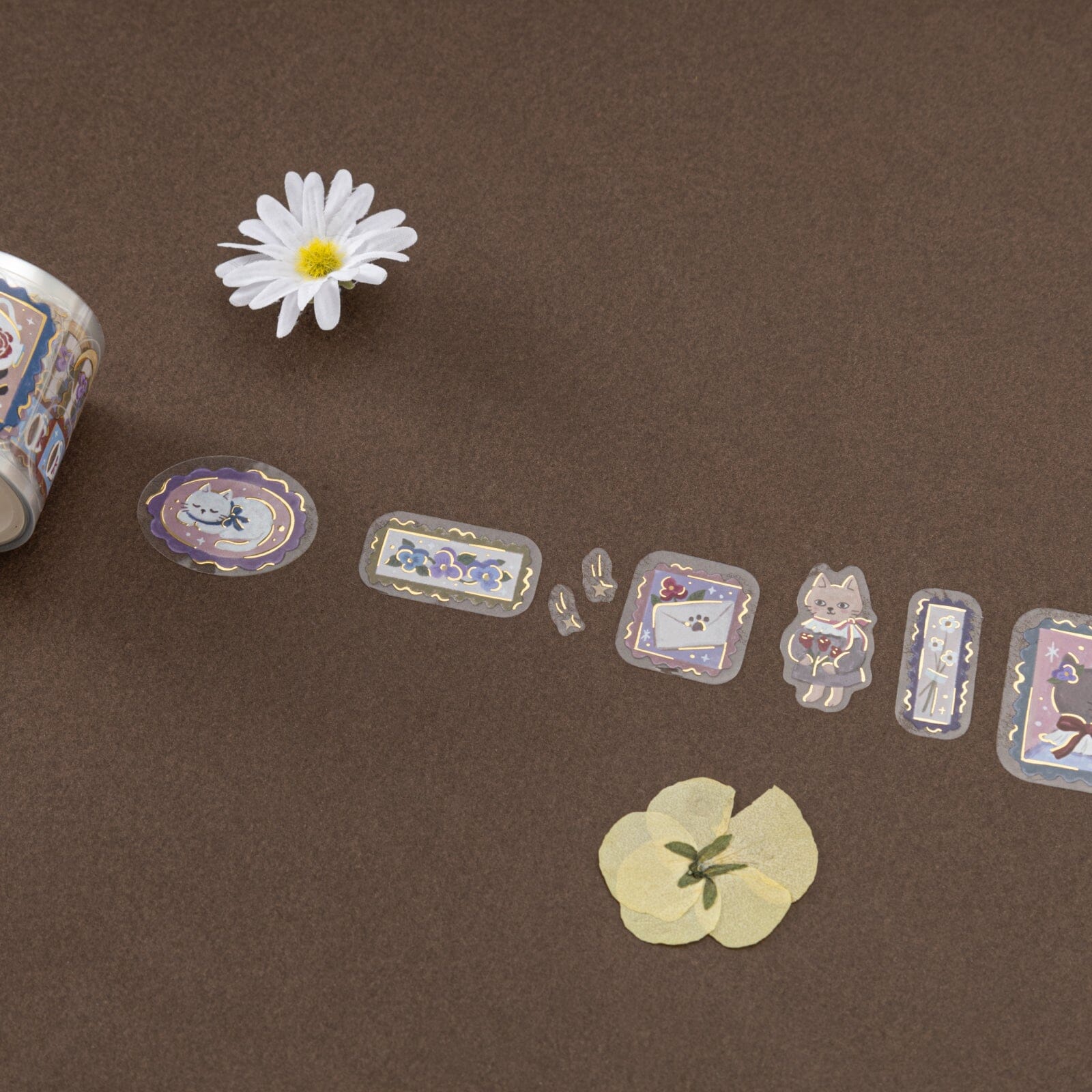 Tsuki ‘Vintage Neko’ Washi Tape Set ☾ - Image 16