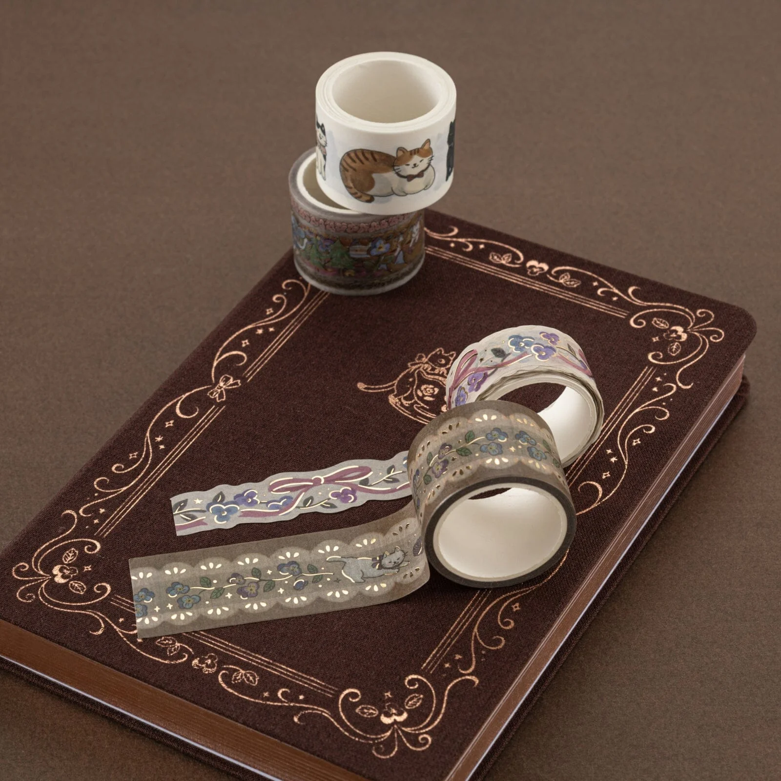 Tsuki ‘Vintage Neko’ Washi Tape Set ☾ - Image 8
