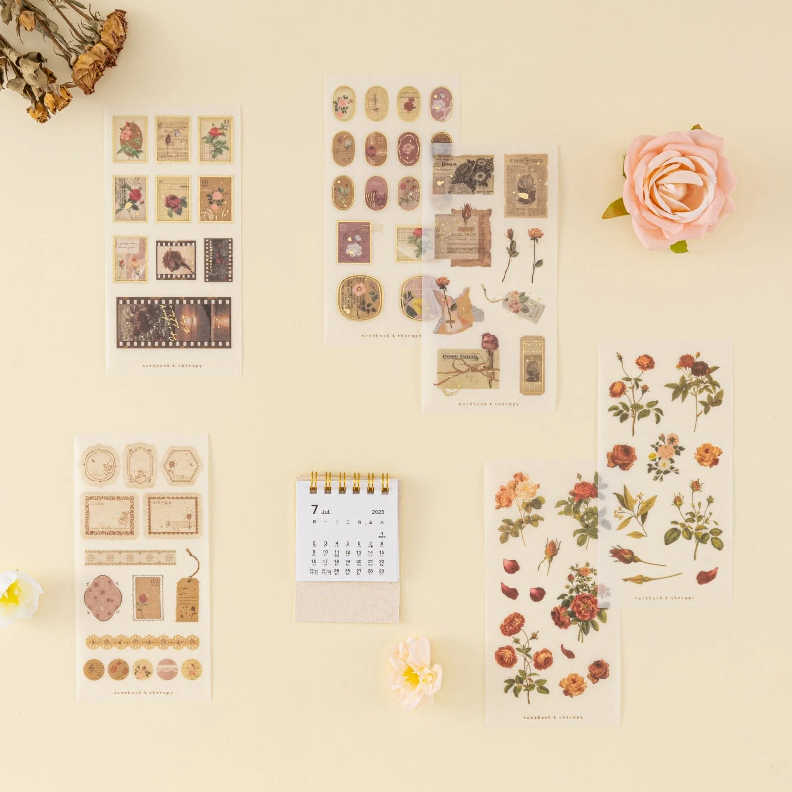 Tsuki ‘Vintage Rose’ Sticker Set ☾ - Image 7