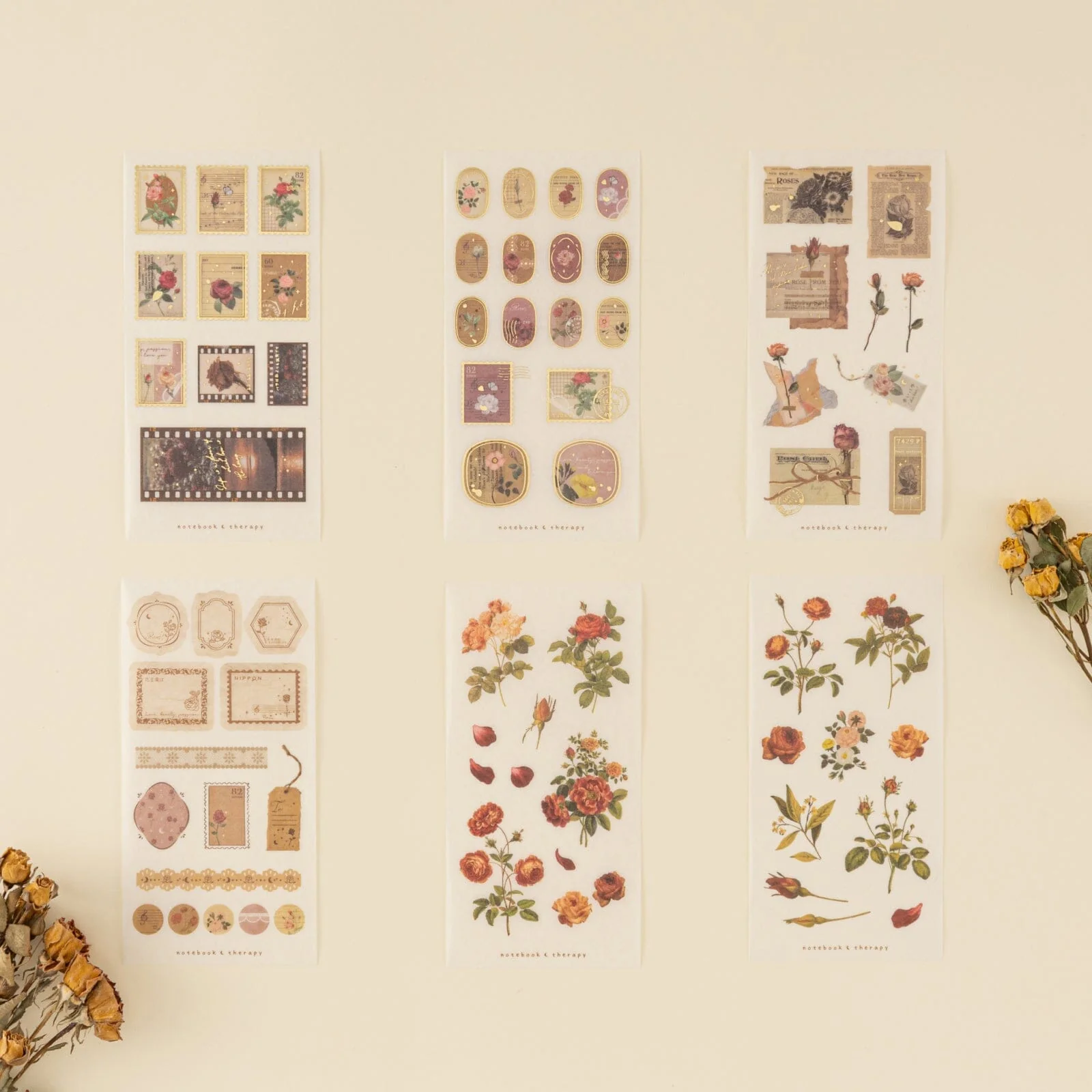 Tsuki ‘Vintage Rose’ Sticker Set ☾ - Image 8