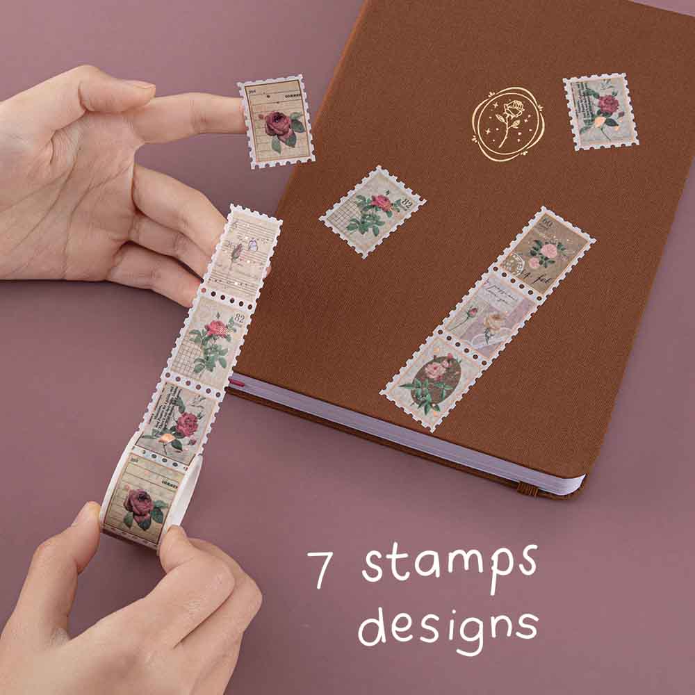Tsuki ‘Vintage Rose’ Washi Tape Set ☾ - Image 10