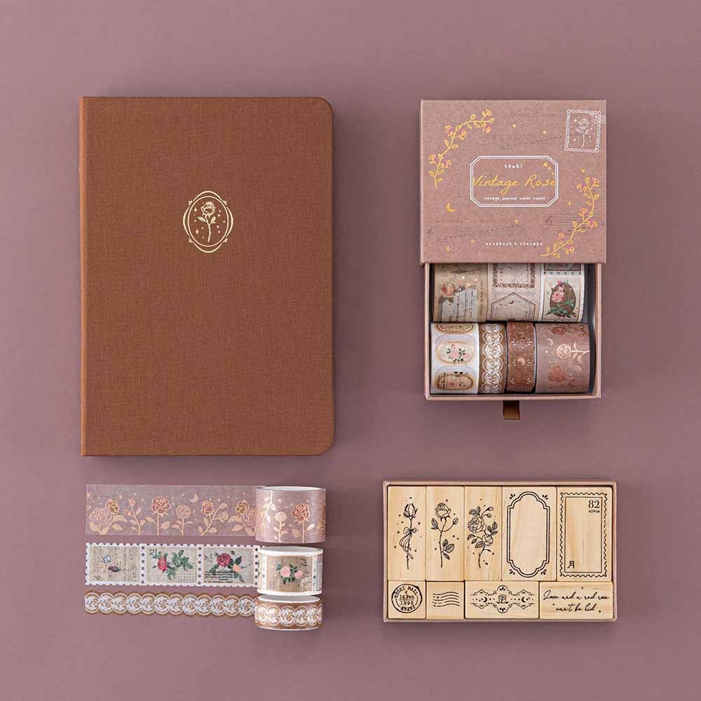 Tsuki ‘Vintage Rose’ Washi Tape Set ☾ - Image 15