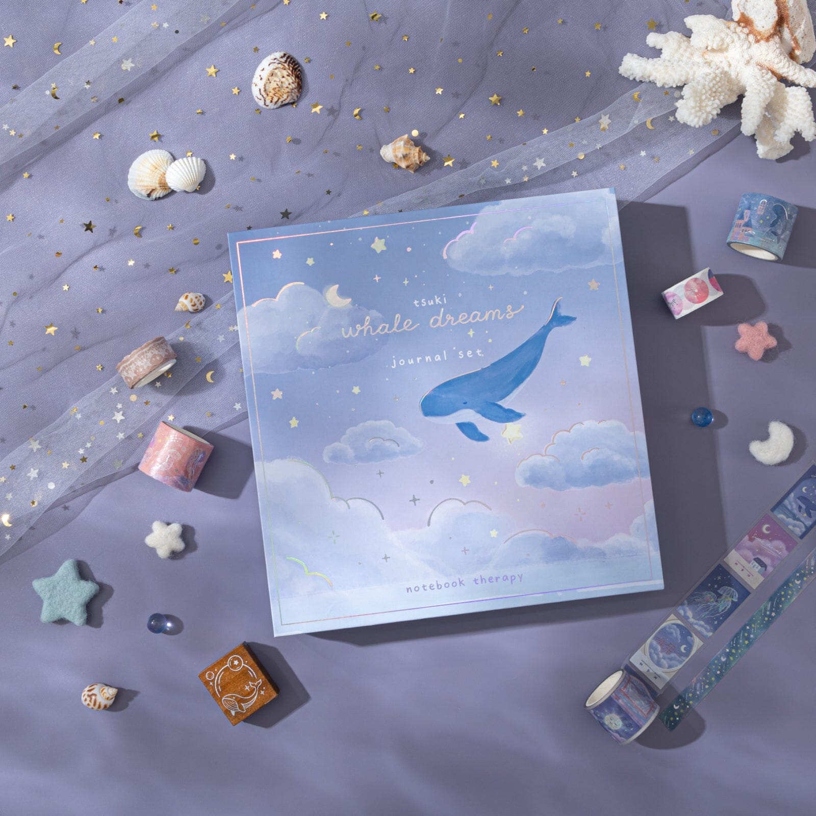 Tsuki ‘Whale Dreams’ Limited Edition Holographic Bullet Journal Set ☾ - Image 4