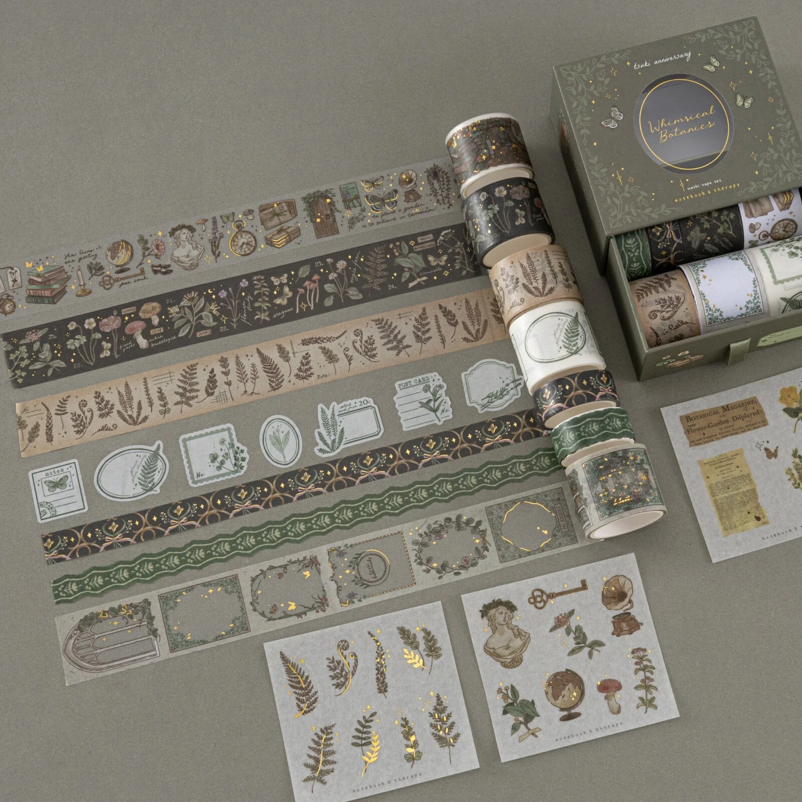 Tsuki ‘Whimsical Botanics’ Washi Tape Set ☾ - Image 5