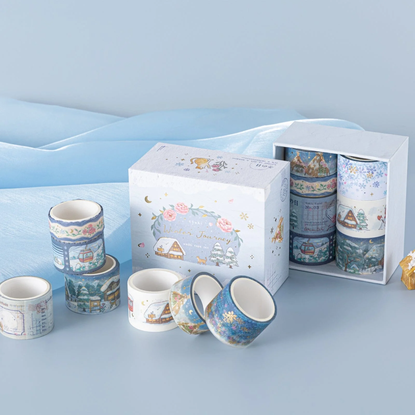 Tsuki ‘Winter Journey’ Washi Tape Set ☾ - Image 18