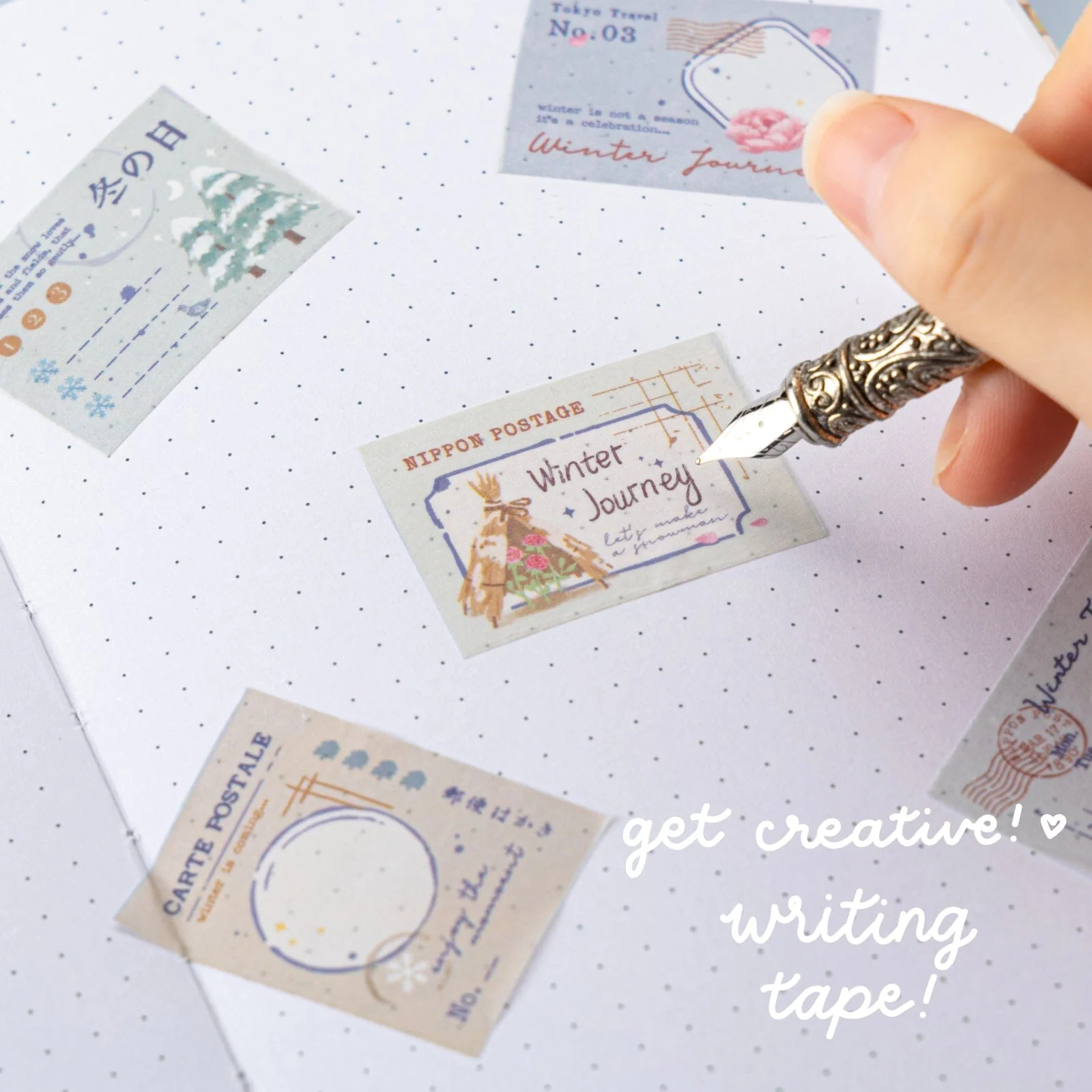 Tsuki ‘Winter Journey’ Washi Tape Set ☾ - Image 8