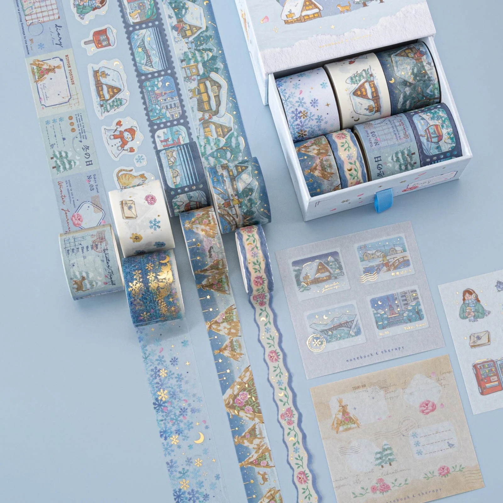 Tsuki ‘Winter Journey’ Washi Tape Set ☾ - Image 9