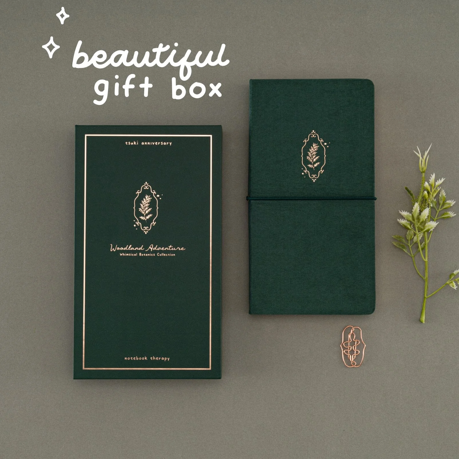 Tsuki ‘Woodland Adventure’ Luxury Travel Notebook ☾ - Image 11