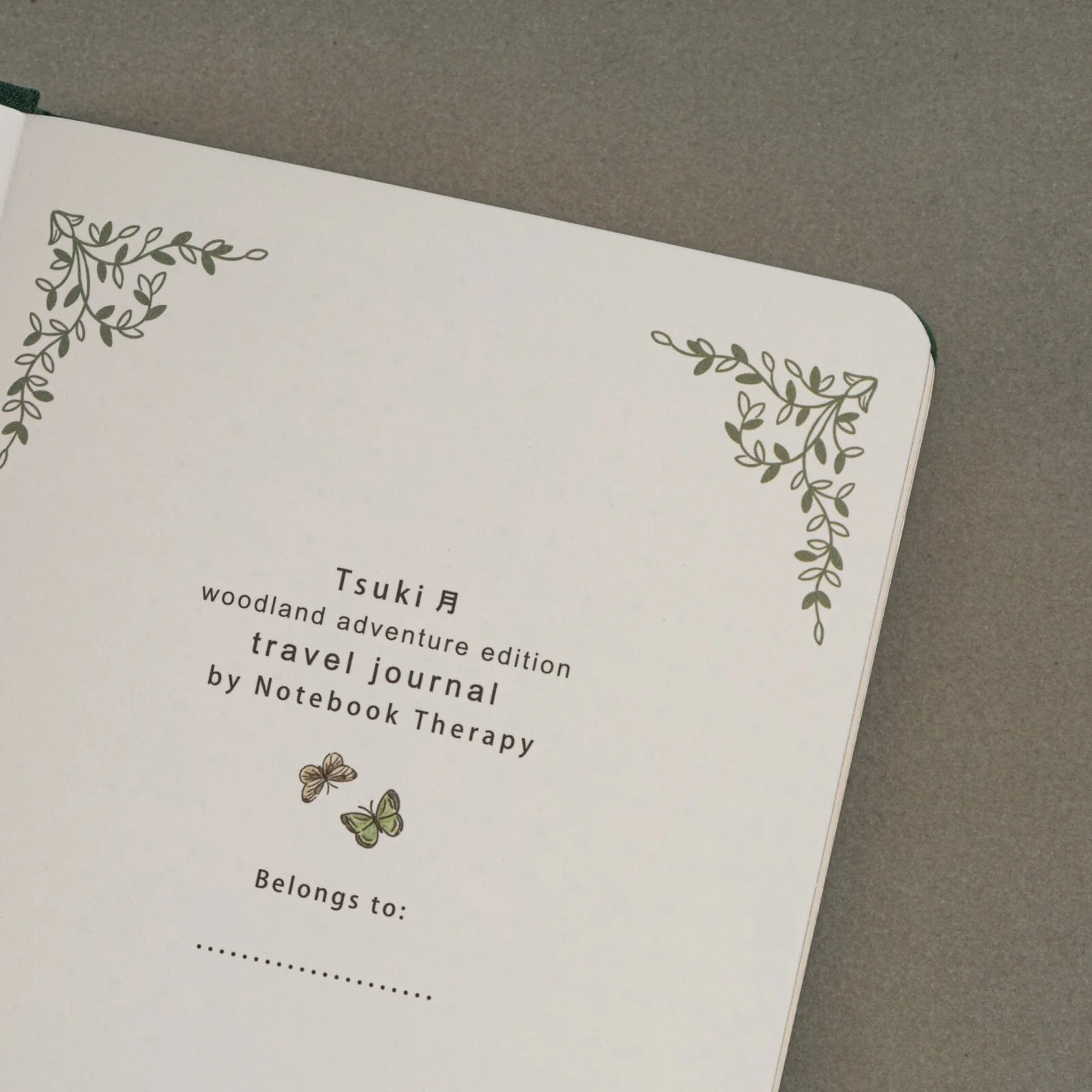 Tsuki ‘Woodland Adventure’ Luxury Travel Notebook ☾ - Image 5